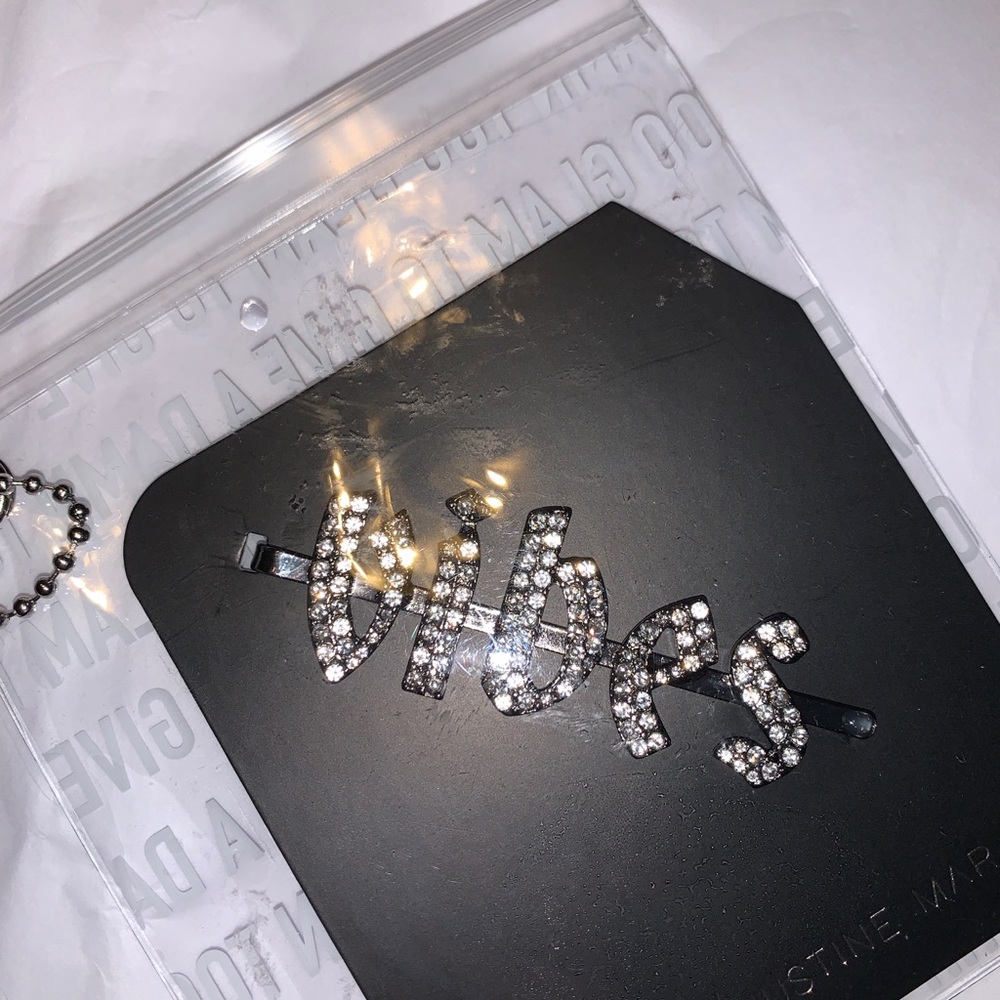 Kitsch x Justine Marjan Vibes Rhinestone Hair Pin